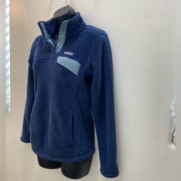 Patagonia Navy Snap T fleece pullover size XS - Picture 2 of 11